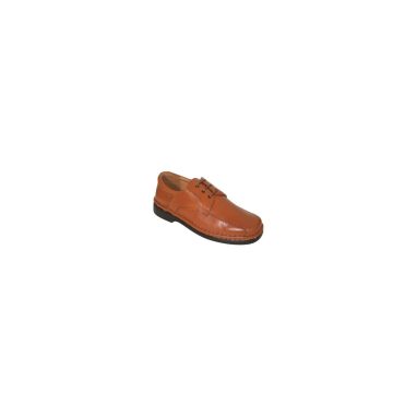 Zapato cómodo marrón cuero